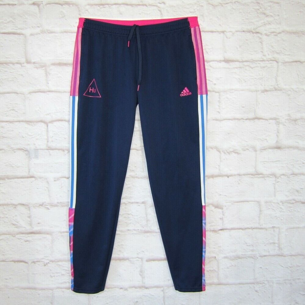 Adidas Men’s HUMAN RACE TIRO PANTS, Navy Blue Size Large